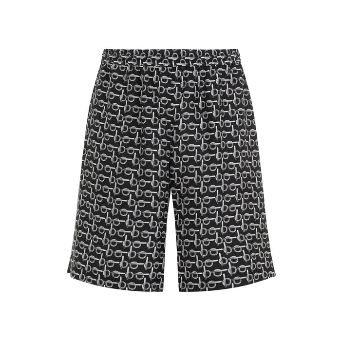 Burberry Printed Silk Bermuda Shorts