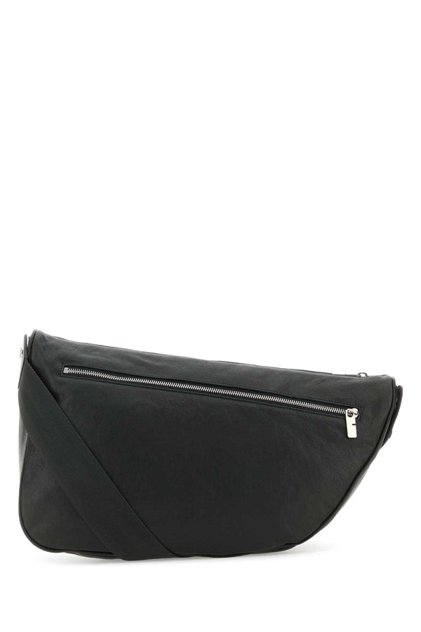Burberry Slate Leather Large Shield Crossbody Bag