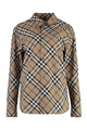 Burberry  Check Pattern Wool Blend Shirt