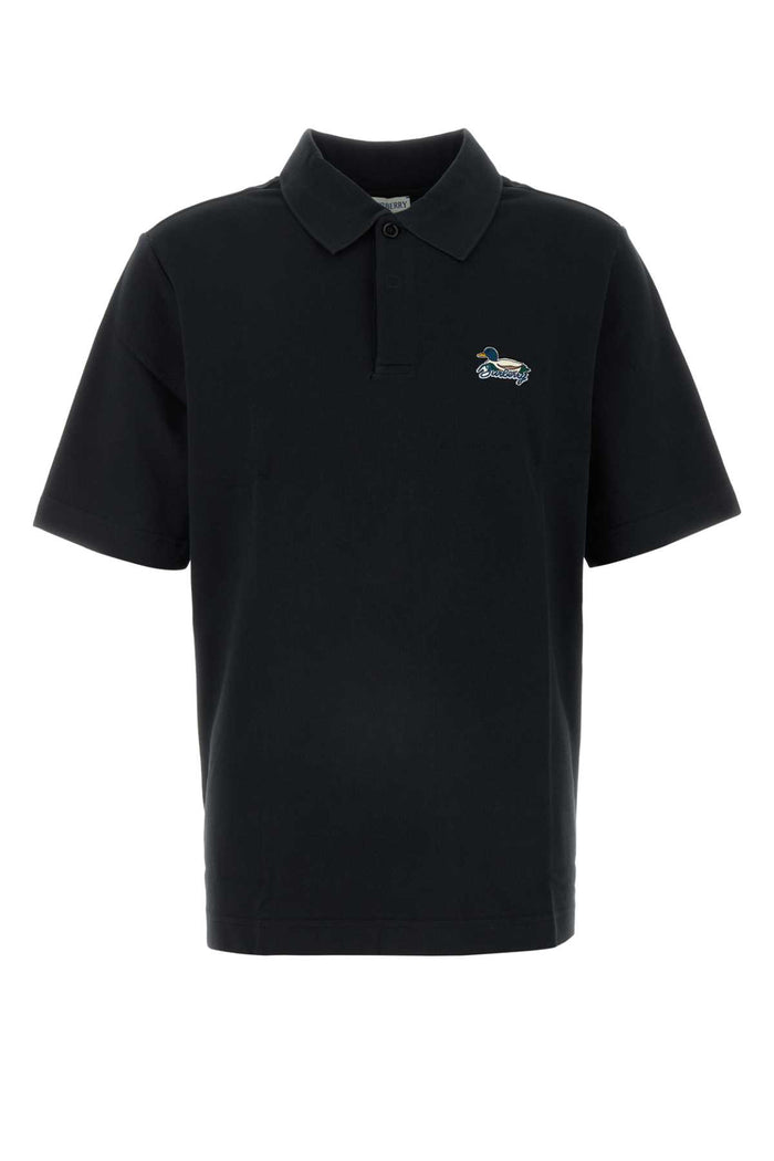 Burberry Logo Patch Cotton Polo Shirt