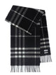 Burberry Giant Chk Black Calico Cashmere Scarf