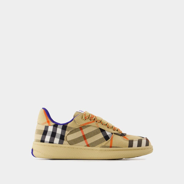 Burberry Embroidered Canvas Terrance Sneakers