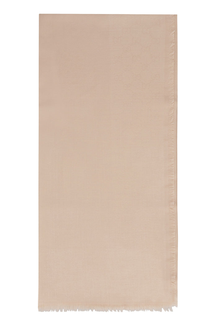 Gucci Silk And Wool Jacquard Shawl