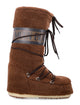 Moon Boot Moon Boot Icon Brown Fleece Knee-High Boots
