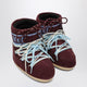 Moon Boot Icon Low Boots In Burgundy Suede