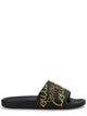 Versace Jeans Couture Black Elastane Flat
