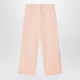 Burberry Light Pink Pants In Cotton Blend