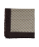 Gucci Gg Shape Brown Wool Scarf