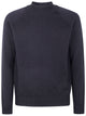 Zanone Stockinette Stitch Slim Fit Raglan Sleeved Mock Neck Sweater