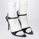 Balenciaga  Avenue Sock Black Sandal In Patent Leather And Mesh