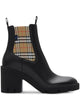 Burberry Black Leather Ankle Boot