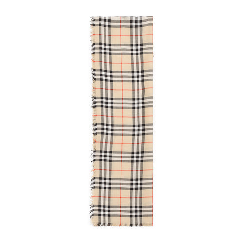 Burberry Embroidered Cashmere Blend Scarf