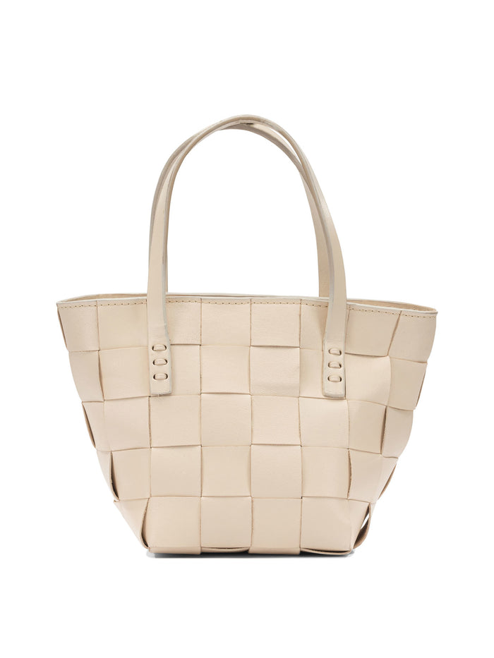 Dragon Difussion  Japan Beige Leather Handbag