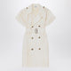 Burberry  Ivory Trench Dress In Viscose