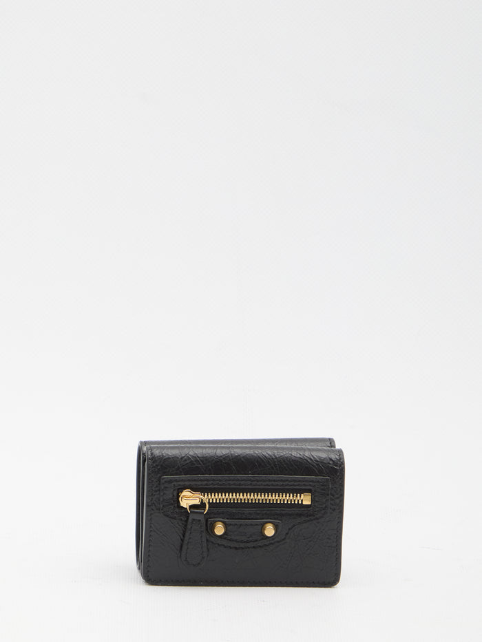 Balenciaga Black Lamb Leather Le City Mini Wallet