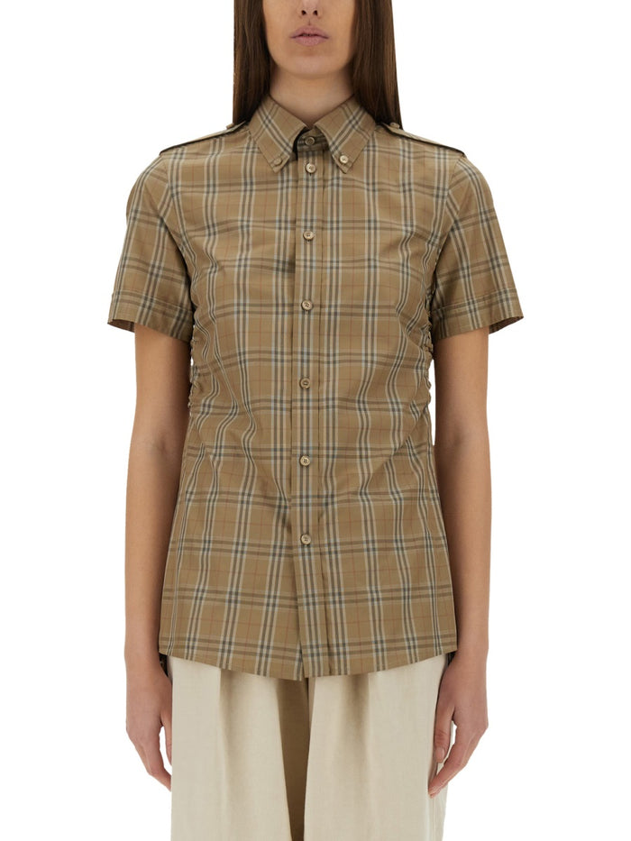 Burberry Embroidered Poplin Shirt