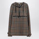 Burberry Half-Zip Jacket With Check Pattern In Silk Blend