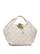 Dragon Difussion Beige Cow Leather Handbag