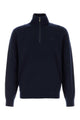 Burberry Dark Blu Stretch Cashmere Blend Sweater