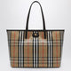 Burberry Medium Highlands Tote Bag In Check Pattern