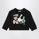 Burberry Black Sweatshirt With Thomas Bear And Friends