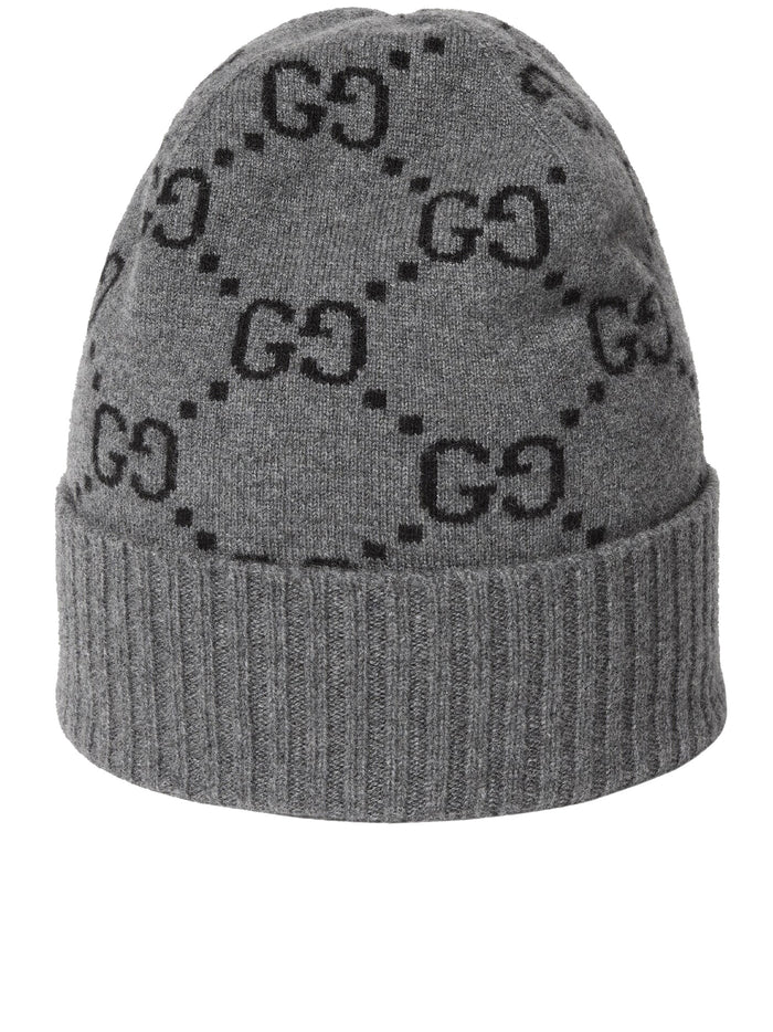 Gucci Grey Cashmere Hat Nuancie