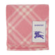 Burberry Mu Tri Bar Check Scarf -  - Wool - Pink