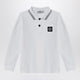 Stone Island White Cotton Polo Shirt