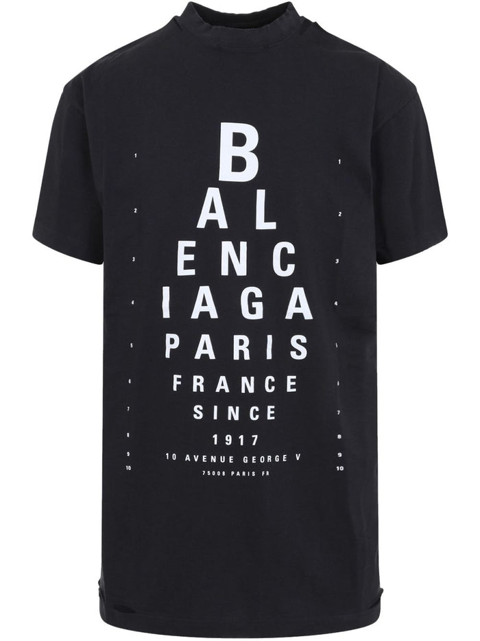 Balenciaga Optical Cotton T-Shirt