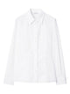 Burberry Eliza Cotton Shirt With Drop Waist