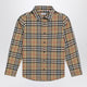 Burberry Cotton Shirt With Check Motif
