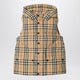 Burberry Nylon Sleeveless Down Jacket With Check Motif