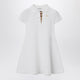 Burberry White Cotton Polo-Style Dress