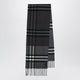 Burberry Reversible Check Cashmere Scarf In Grey