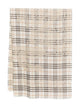 Burberry Beige Check Ekd Scarf Logo