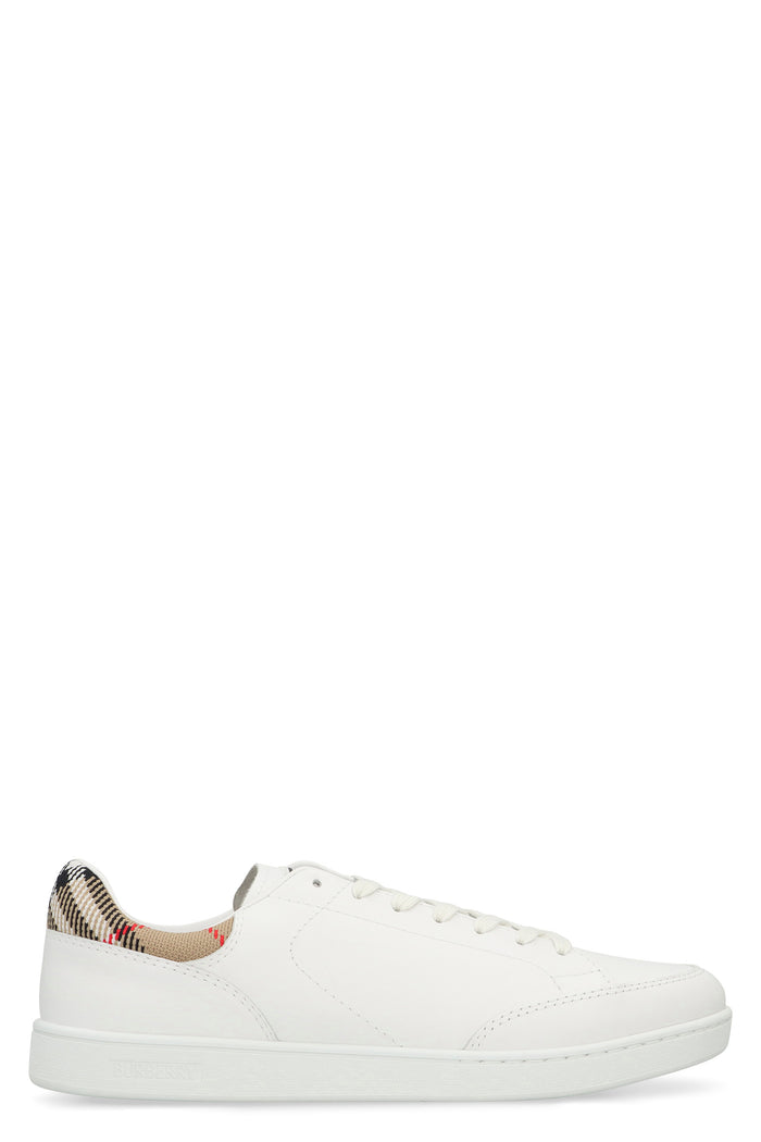 Burberry Sneakers Set In Leather