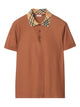 Burberry Check Collar Cotton Polo Shirt