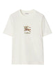 Burberry White Frankie Ss T-Shirt Horse Flowers