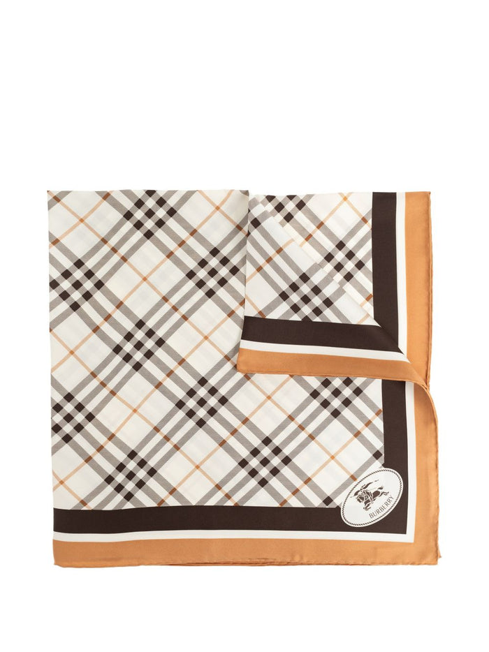 Burberry Check Wool Foulard