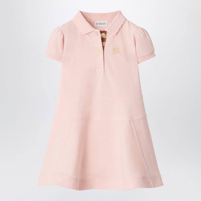 Burberry Pink Cotton Polo-Style Dress