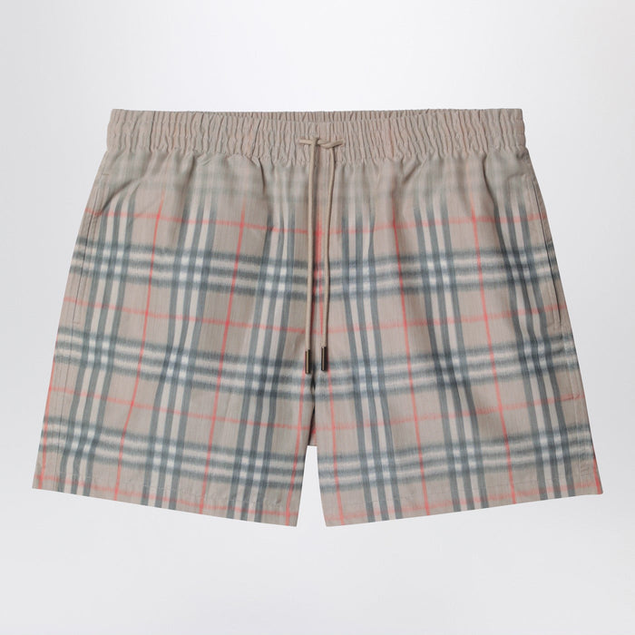 Burberry Faded Checked Swim Shorts