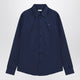 Burberry Blue Cotton Shirt With Ekd