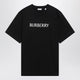 Burberry Black Tshirt With Logo Print