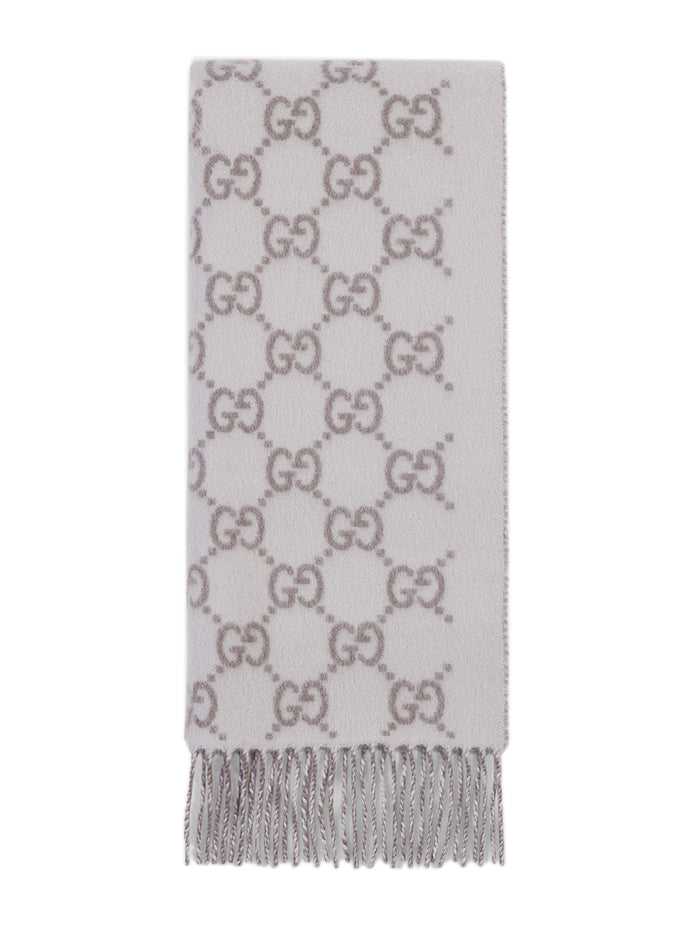 Gucci Embroidered Cashmere Reversible Scarf
