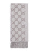 Gucci Embroidered Cashmere Reversible Scarf