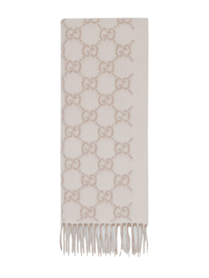 Gucci Embroidered Cashmere Reversible Scarf