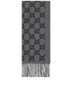 Gucci Gg Grey Cashmere Scarf