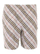 Burberry Beige Check Shorts