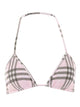 Burberry Pink And Beige Bikini Bra