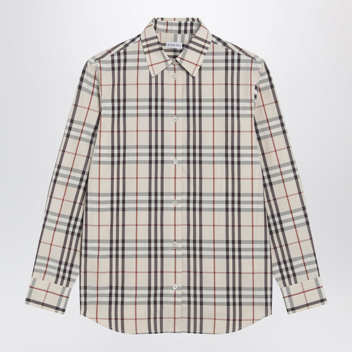 Burberry Beige Check Shirt By